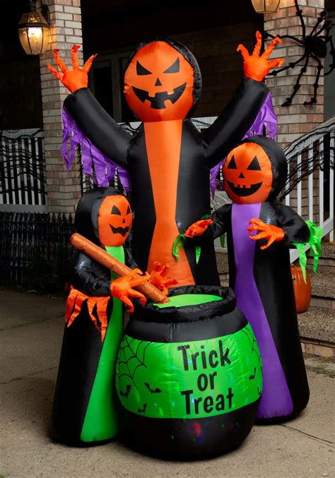 Get Your Yard Halloween-Ready with an Inflatable Pumpkin Witch